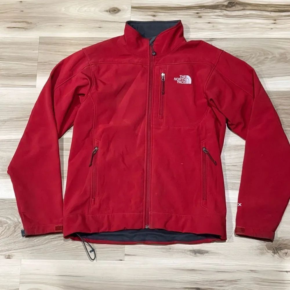 The North Face Apex Full Zip Soft Shell Jacket Red Men’s Small